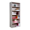 Bookcase wood 6 compartments adjustable shelves modern office Kbook 6OP Offers