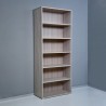 Bookcase wood 6 compartments adjustable shelves modern office Kbook 6OP Choice Of