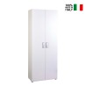 Multipurpose living room cupboard 5 compartments modern design white KimSpace 5WS On Sale