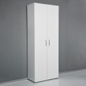 Multipurpose living room cupboard 5 compartments modern design white KimSpace 5WS Measures