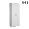 Multipurpose cupboard 6 compartments modern design white living room KimSpace 6WP On Sale