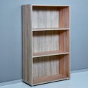 Low office bookcase 3 compartments 2 adjustable shelves wood Kbook 3SS Choice Of