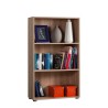 Low office bookcase 3 compartments 2 adjustable shelves wood Kbook 3SS Offers