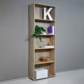 Bookcase wood 5 compartments adjustable shelves office living room Kbook 5SS Promotion