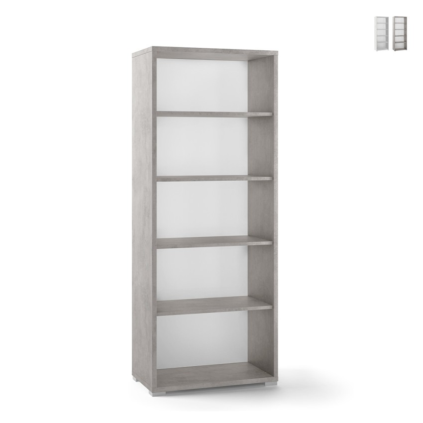 Modern open multi-purpose bookcase 5 compartments Egua Promotion