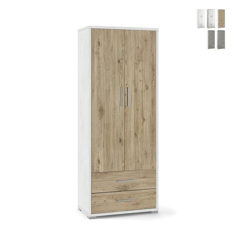 Modern design multi-use cupboard 2 doors 5 compartments 2 drawers Blume Promotion