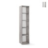 Modern open multi-purpose column bookcase 5 compartments Lipp Sale