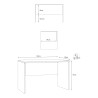 Office desk smart working studio modern design Simply 120 Choice Of