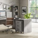 Cabinet 3 drawers key wheels office desk modern design Rot Measures