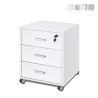 Desk cabinet 3 drawers key castors modern office design Cour Sale