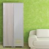 Mirror door storage column cabinet 4 adjustable shelves Beck Characteristics