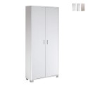 Multipurpose storage cupboard 2 doors 8 adjustable shelves Natte Offers