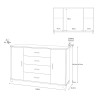 Sideboard 2 doors 4 drawers TV cabinet buffet living room Talia 