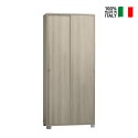 Multipurpose cabinet 8 storage shelves 2 sliding doors Paco Catalog