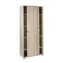 Multipurpose cabinet 8 storage shelves 2 sliding doors Paco Model