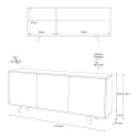 3-door sideboard living room kitchen modern design Perth Measures
