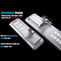 Solar Led Streetlight 2K Lumens with Built In Panel and Sensors for Streets Parking Lots Exteriors Atlas Discounts