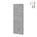 Modern Slim Design Entryway Shoe Cabinet, 5 Doors, Holds 12 Pairs - Lita Promotion