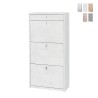 Entrance shoe cabinet 3 doors with drawer 15 pairs of shoes Naky On Sale