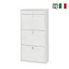Entrance shoe cabinet 3 doors with drawer 15 pairs of shoes Naky Model