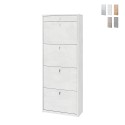 Modern design shoe cabinet 4 doors with drawer 20 pairs of shoes Cadre Promotion