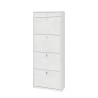Modern design shoe cabinet 4 doors with drawer 20 pairs of shoes Cadre Price