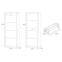 Modern design shoe cabinet 4 doors with drawer 20 pairs of shoes Cadre 