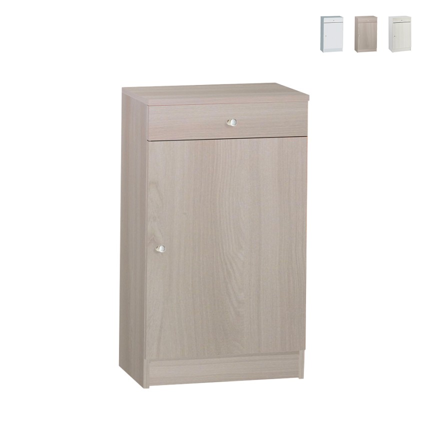 Bedroom Nightstand with 1 Door, Shelf, and Drawer - Drew Promotion