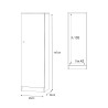 Gander multi-purpose column cupboard door 2 shelves Cost