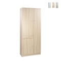 Multipurpose wardrobe 6 shelves drawer 3 doors WIlton Promotion
