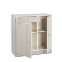 Multi-purpose Cabinet for Living Room/Office, 2 Doors, 4 Shelves, 1 Drawer, Kyn Characteristics