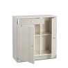 Multi-purpose Cabinet for Living Room/Office, 2 Doors, 4 Shelves, 1 Drawer, Kyn Characteristics
