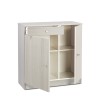 Multipurpose living room cabinet office 2 doors 4 compartments drawer Kyn Characteristics