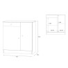 Multipurpose living room cabinet office 2 doors 4 compartments drawer Kyn Cheap