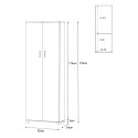 Multi-purpose hall cabinet 2 doors 4 shelves Argus Cost