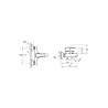 Wall-Mounted 2-Way Bathtub Mixer Tap in Chrome-Plated Brass Win S VitrA On Sale
