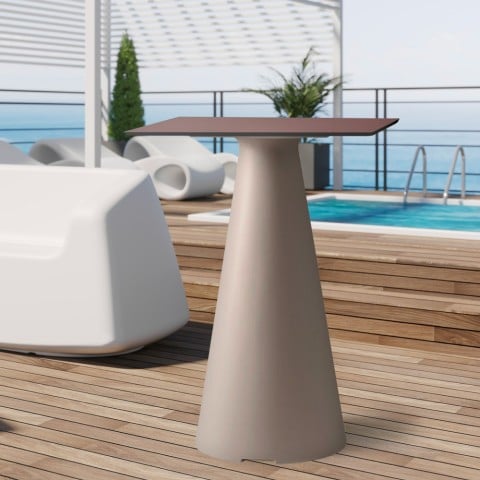 Square outdoor table...