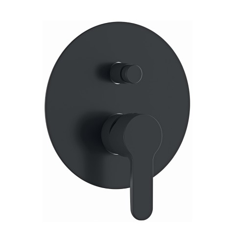 Black recessed single-lever shower mixer diverter Aurora Promotion