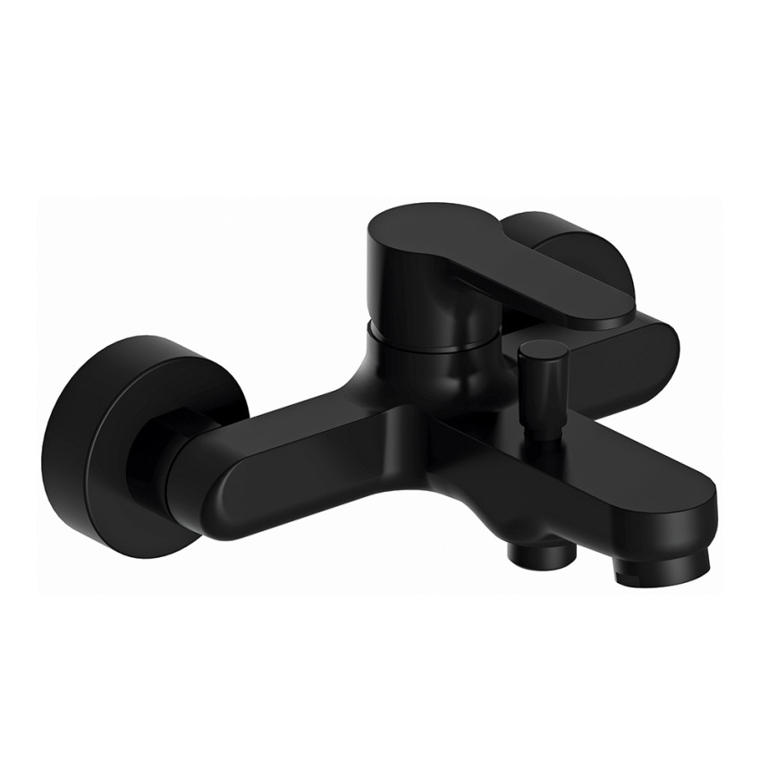 Aurora Black Designer Bathtub Mixer with 2-Way Diverter Promotion