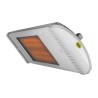 Dimmable Indoor and Outdoor Infrared Heater with Remote Control Aaren White D Model