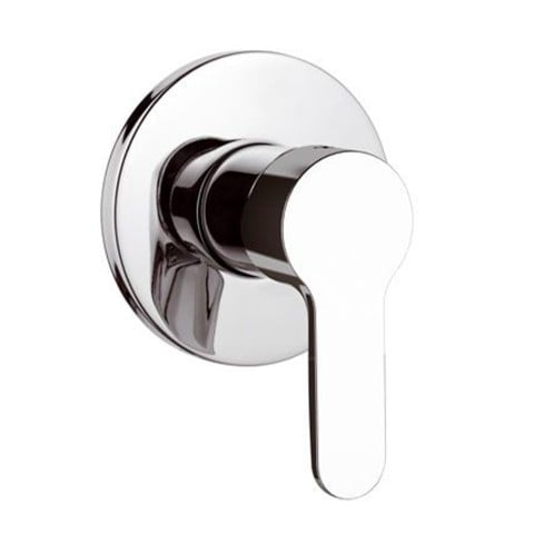 Chrome-plated chrome single-lever recessed shower mixer Aurora Promotion