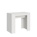 Extendable dining console table 90x48-308cm wood white Basic Offers