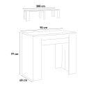 Design extending console table 90x48-308cm wood dining table Basic Noix Bulk Discounts