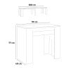 Design extending console table 90x48-308cm wood dining table Basic Noix Bulk Discounts