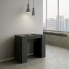 Extendable console table 90x48-308cm modern design table anthracite Basic Report Sale