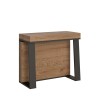 Modern design extending console table 90x40-288cm wood metal Asia Oak Sale