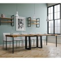 Modern design extending console table 90x40-288cm wood metal Asia Oak Catalog
