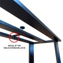 Modern design extending console table 90x40-288cm wood metal Asia Oak Discounts