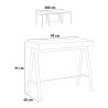 Extendable console table wood 90x40-300cm Banco Oak Discounts