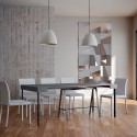 Design extending console table 90x40-300cm grey metal Banco Concrete Sale